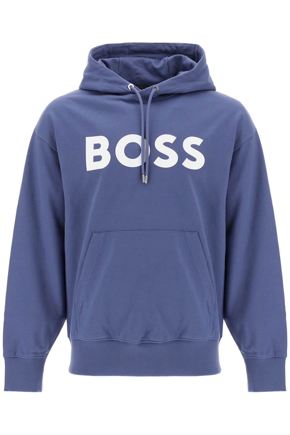 Shop Hugo Boss Sullivan Logo Hoodie In Blue