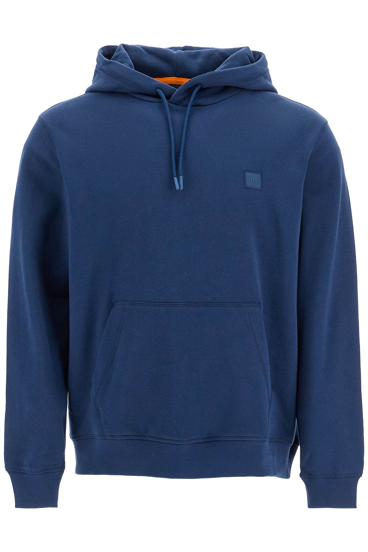 Shop Hugo Boss Wetalk Hooded Sweat In Blue