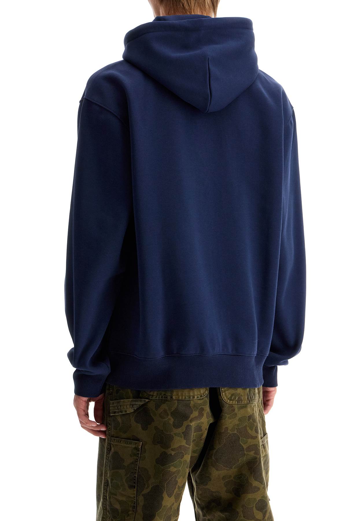 Shop Carhartt Hooded Sweatshirt With In Blue