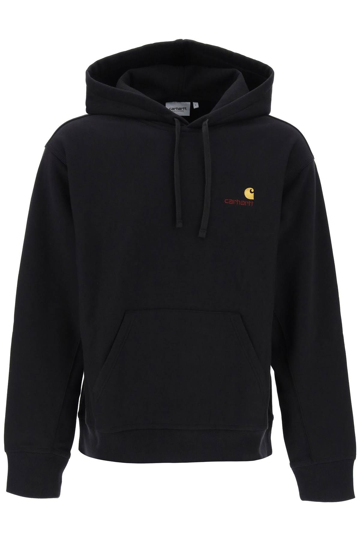 Shop Carhartt American Script Hoodie In Black