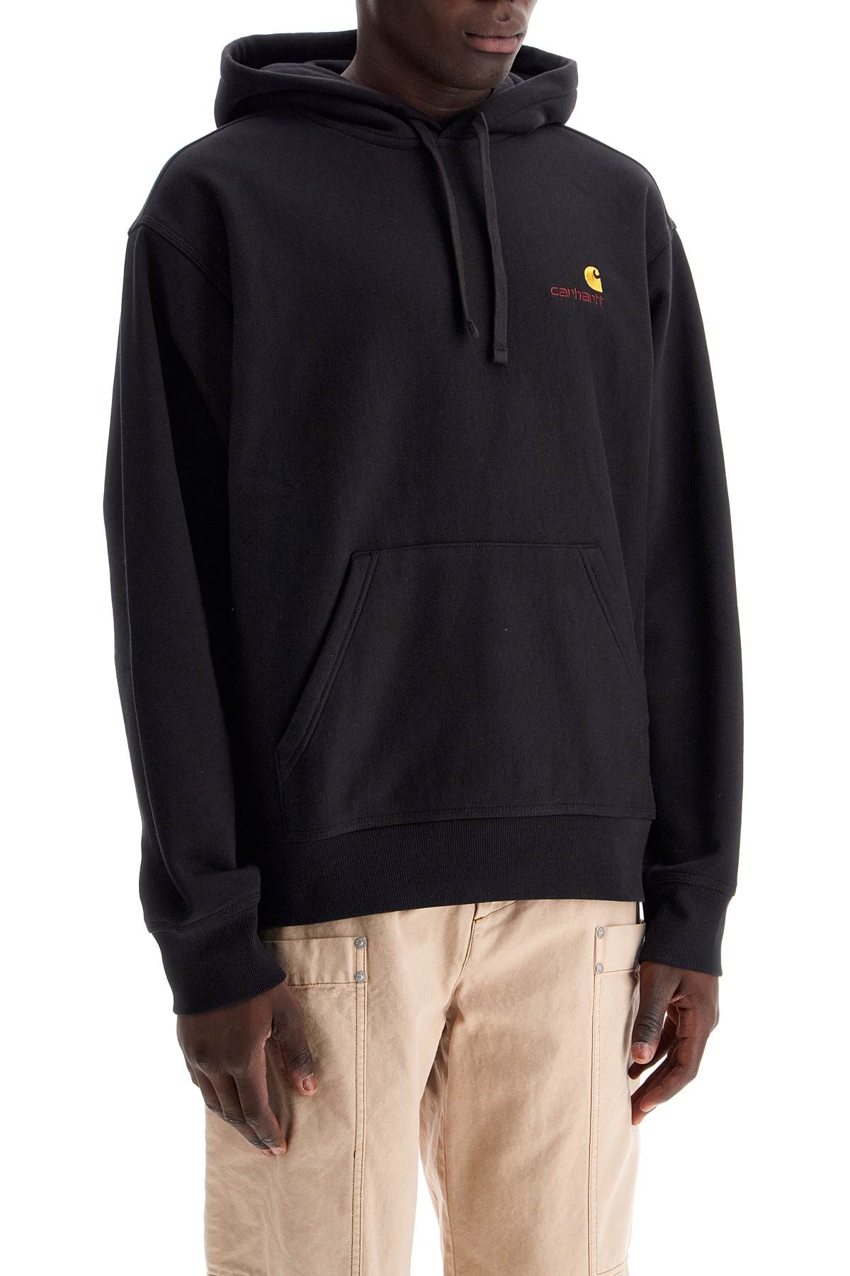 Shop Carhartt American Script Hoodie In Black