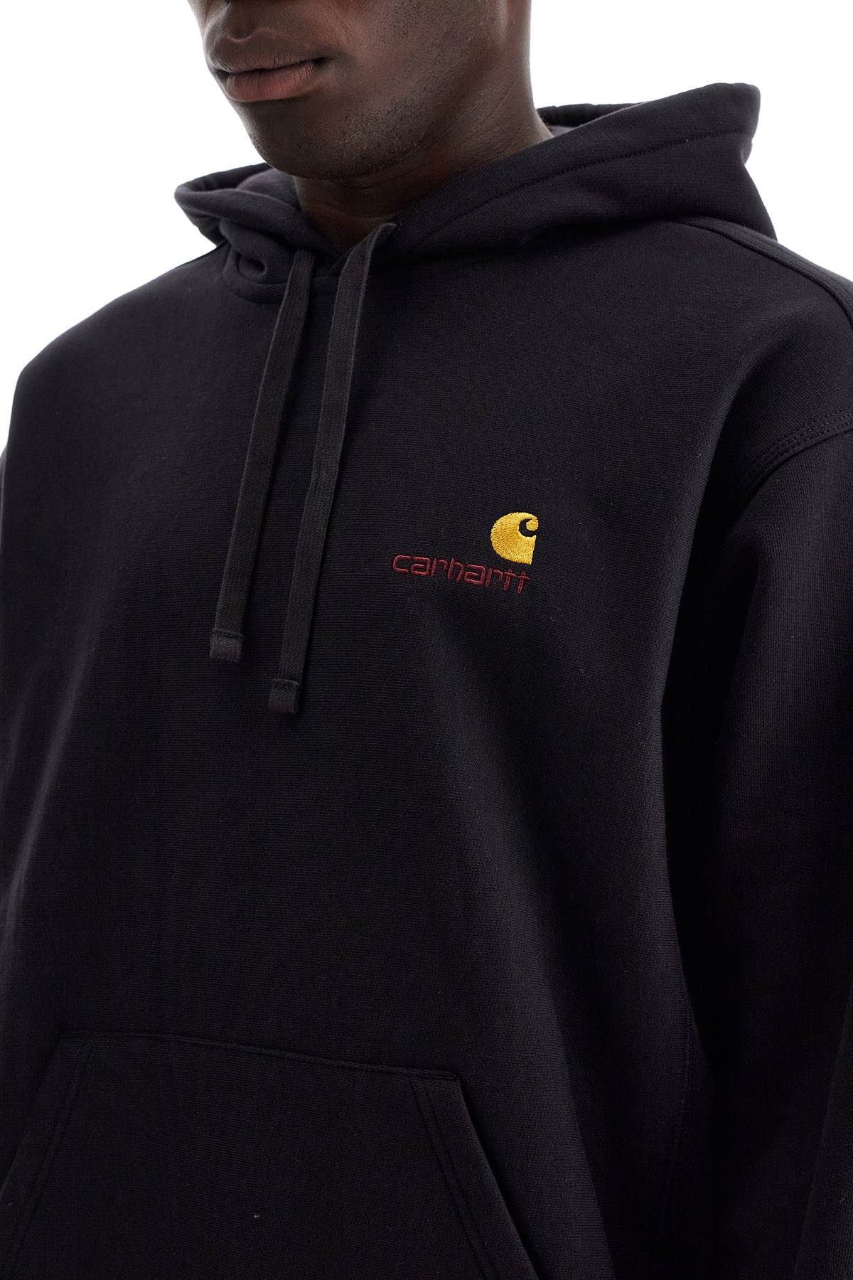 Shop Carhartt American Script Hoodie In Black