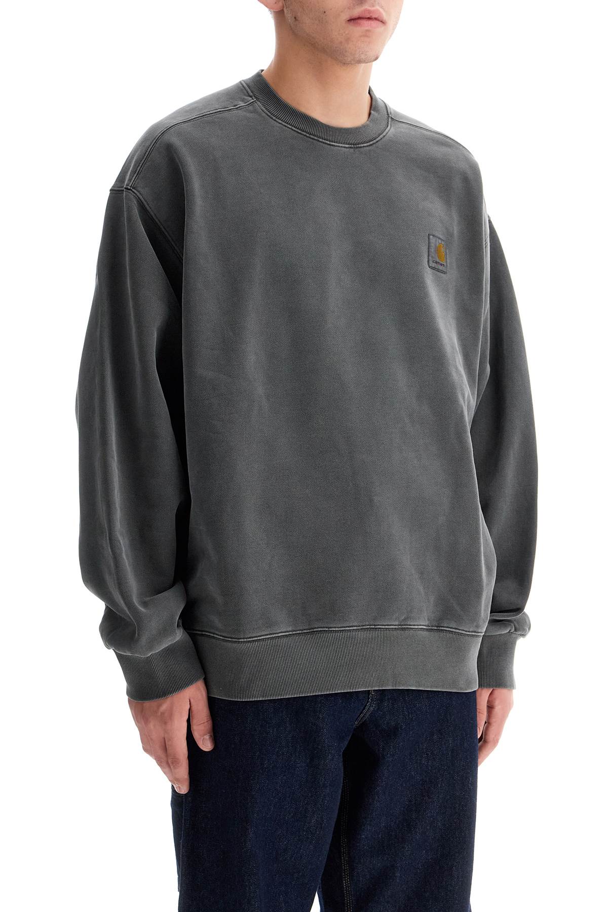 Shop Carhartt Vista Crewneck Sweatshirt In Grey