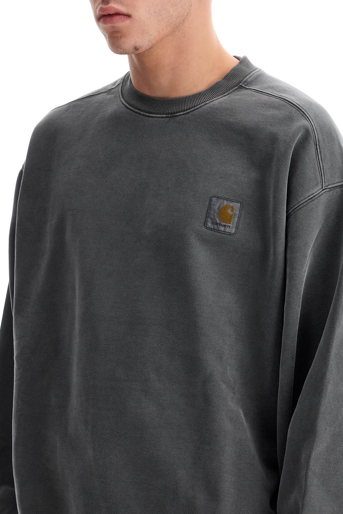 Shop Carhartt Vista Crewneck Sweatshirt In Grey