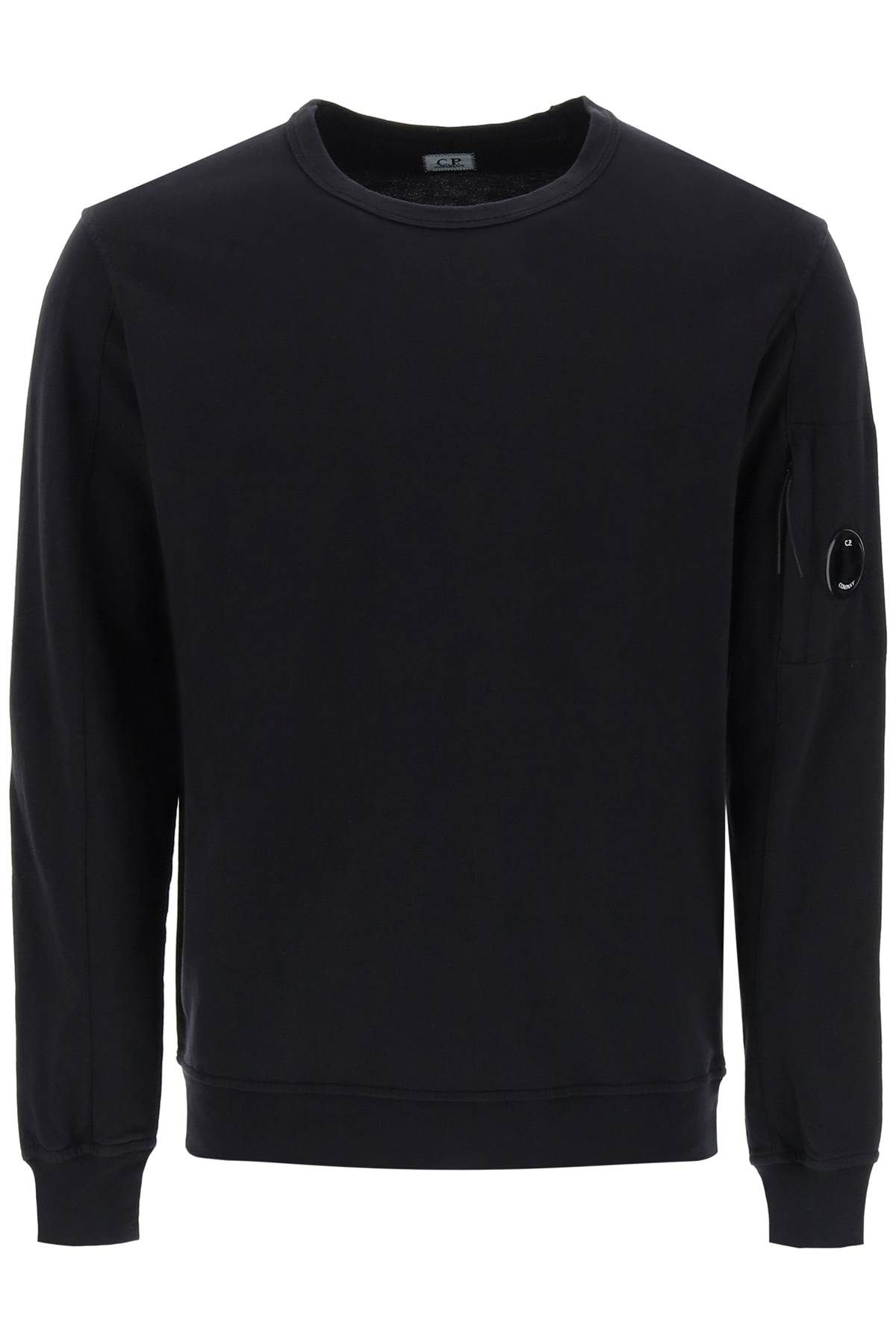 C.p. Company Light Pocket Sweatshirt In Black
