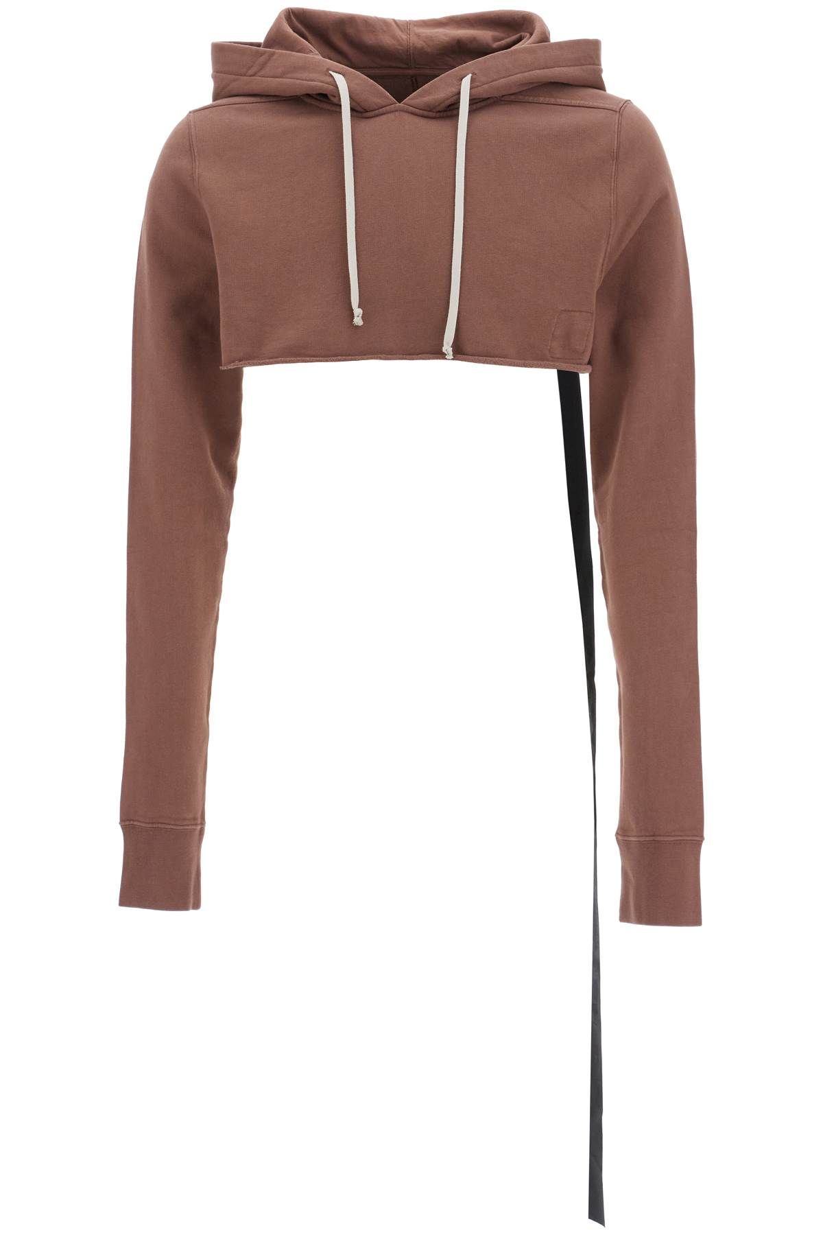 Shop Drkshdw Organic Cotton Cropped Sweatshirt In In Brown