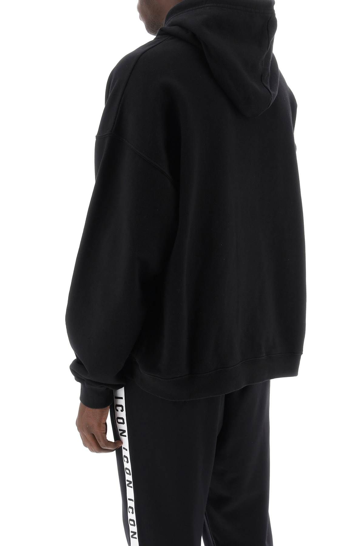 Shop Dsquared2 Hoodie With Logo Print In Black