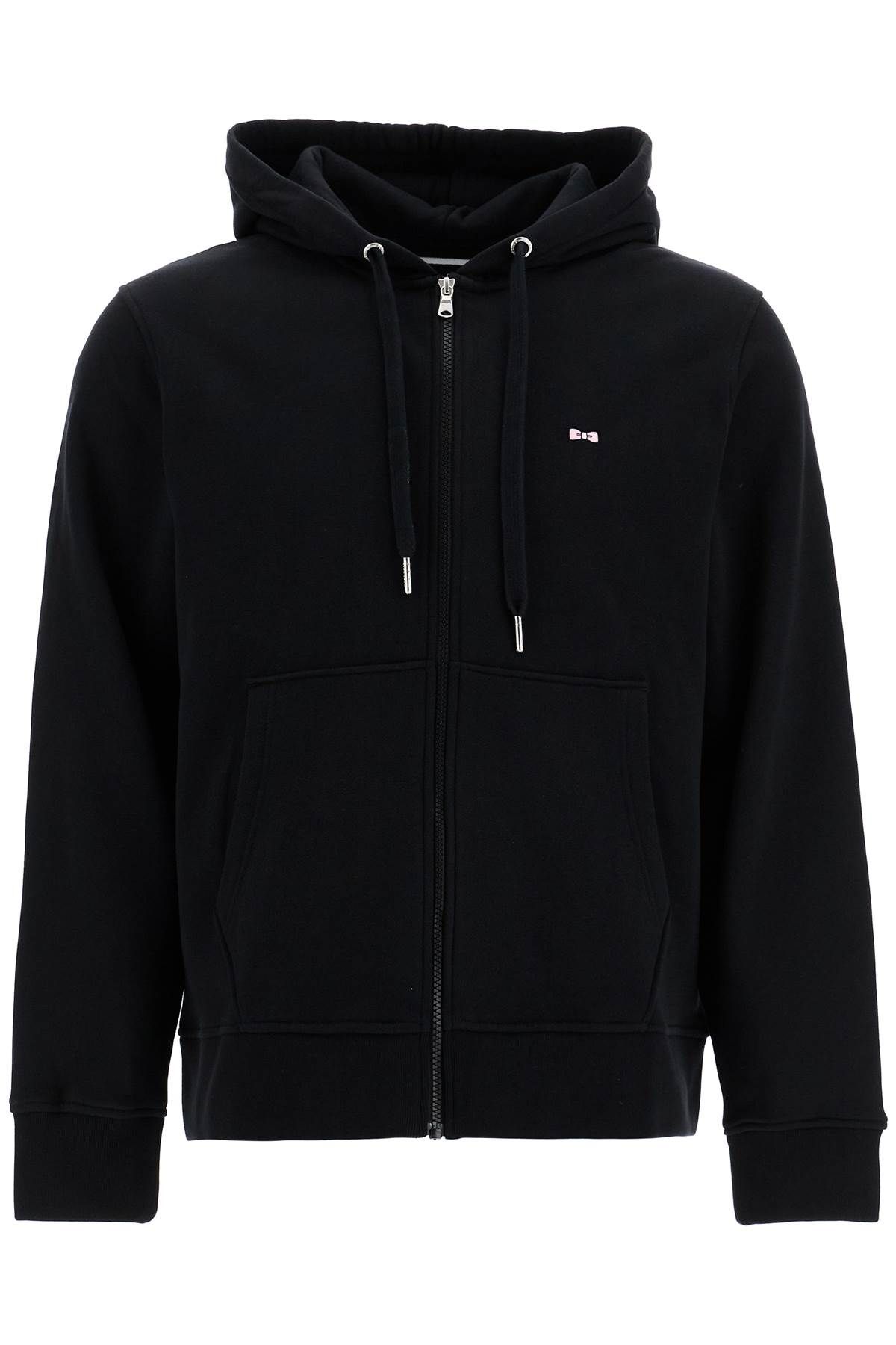 Shop Eden Park Cotton Hoodie With Hood In Black