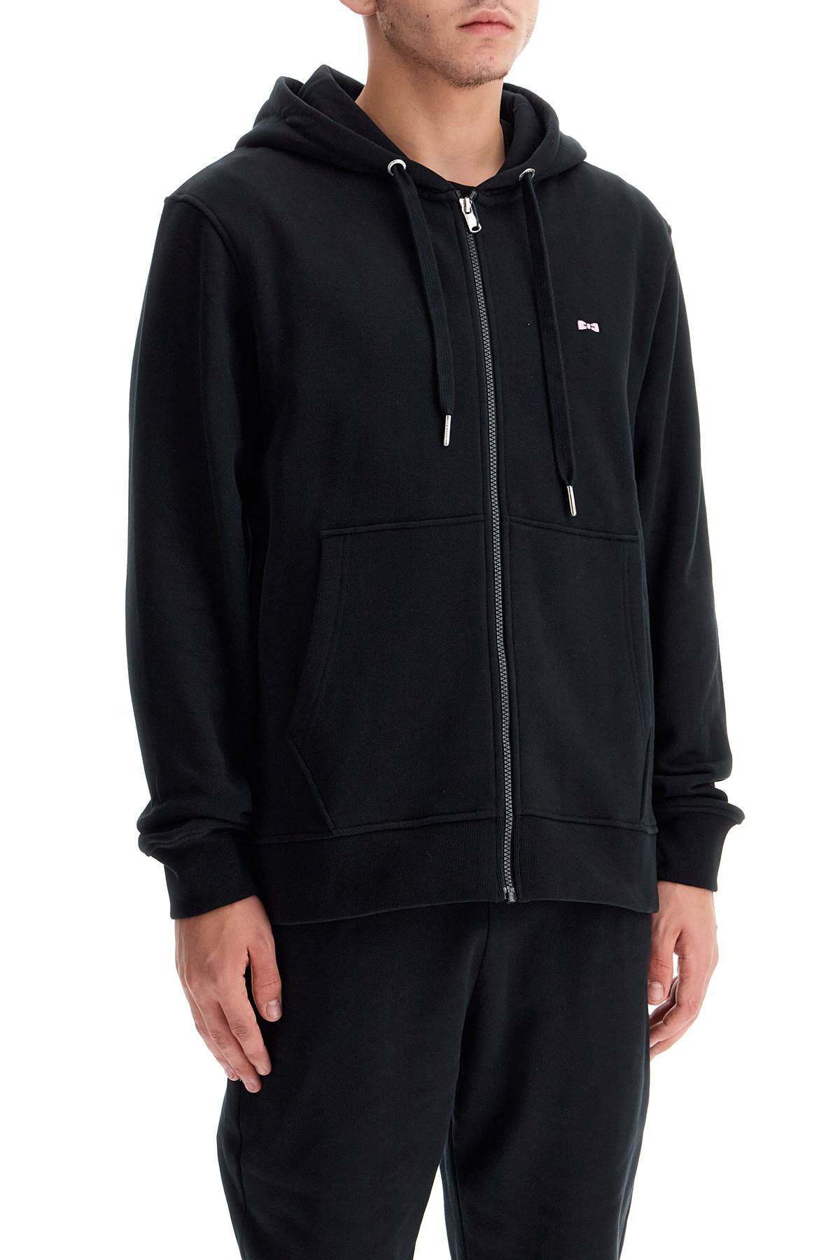 Shop Eden Park Cotton Hoodie With Hood In Black