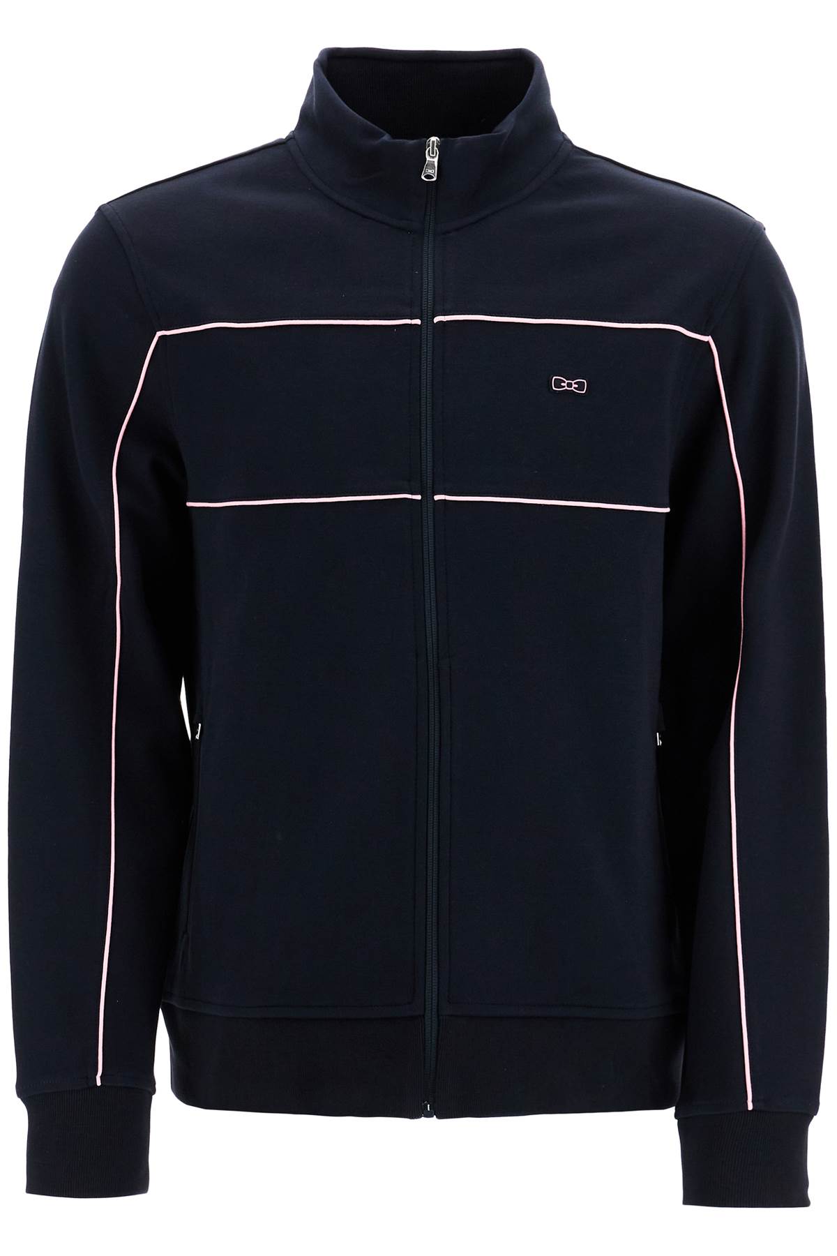 Shop Eden Park Cotton Track Sweatshirt With In Blue