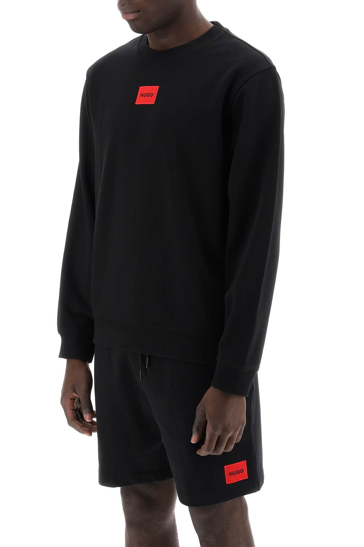 Shop Hugo Diragol Light Sweatshirt In Black