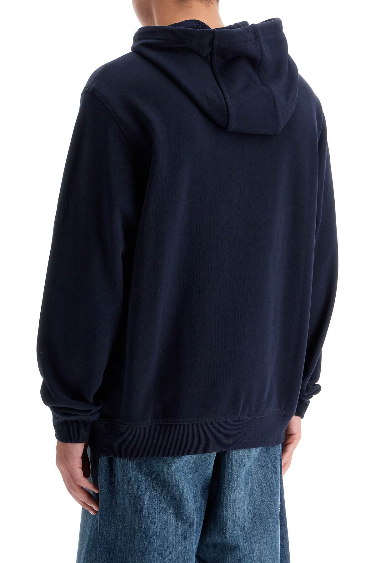 Shop Hugo Logo Patch Hoodie In Blue