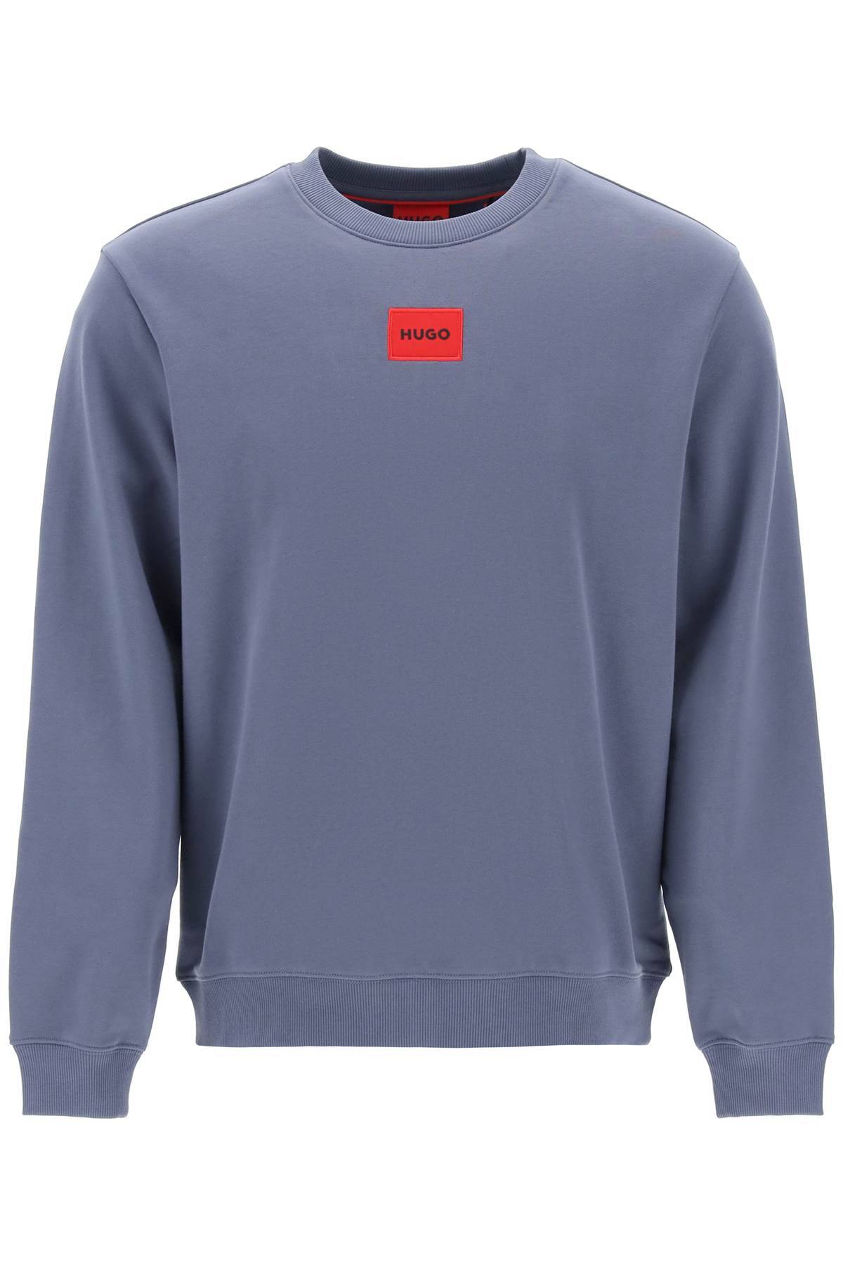 Shop Hugo Diragol Light Sweatshirt In Light Blue