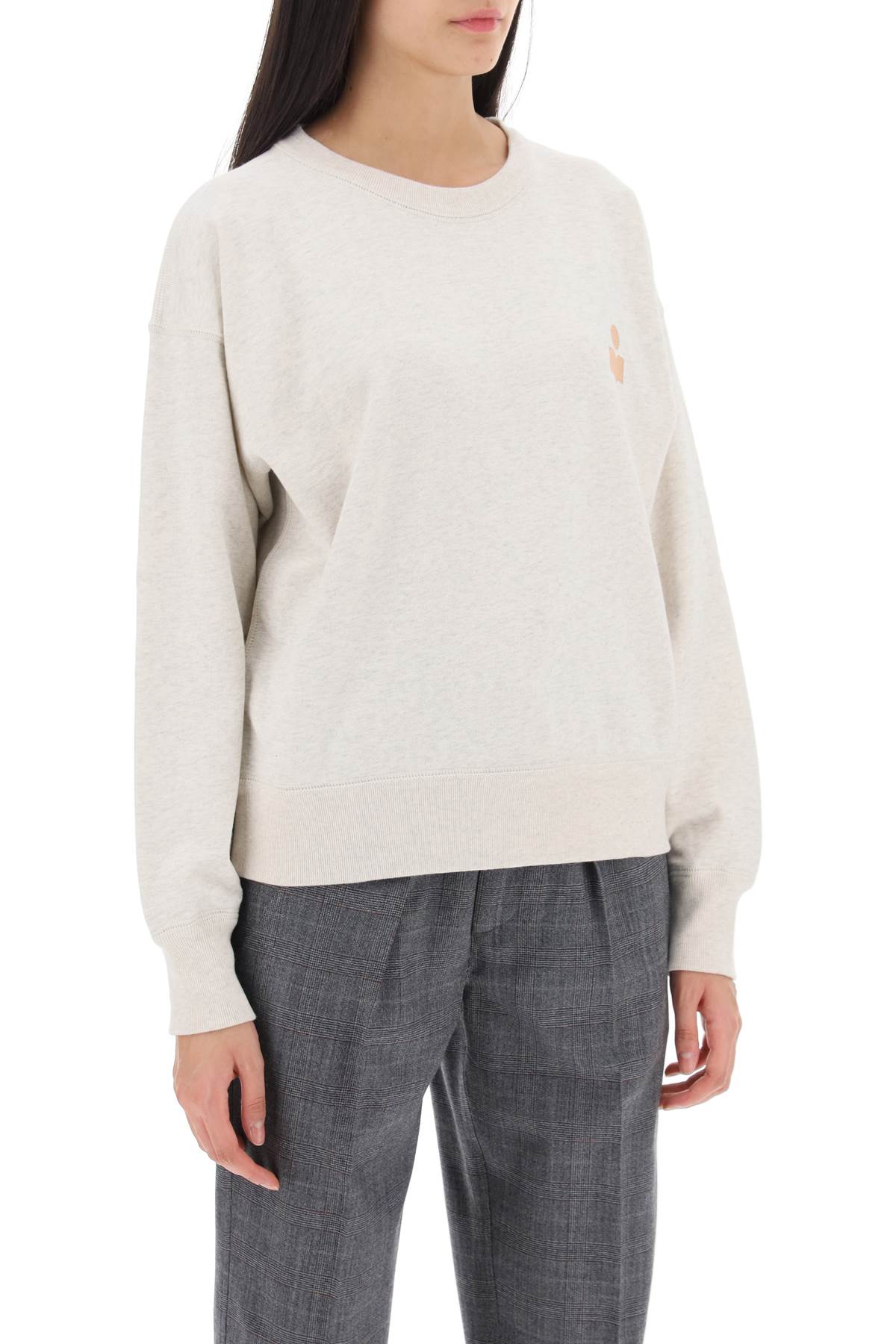 Shop Marant Etoile Mobyla Crew-neck Sweatshirt In Grey