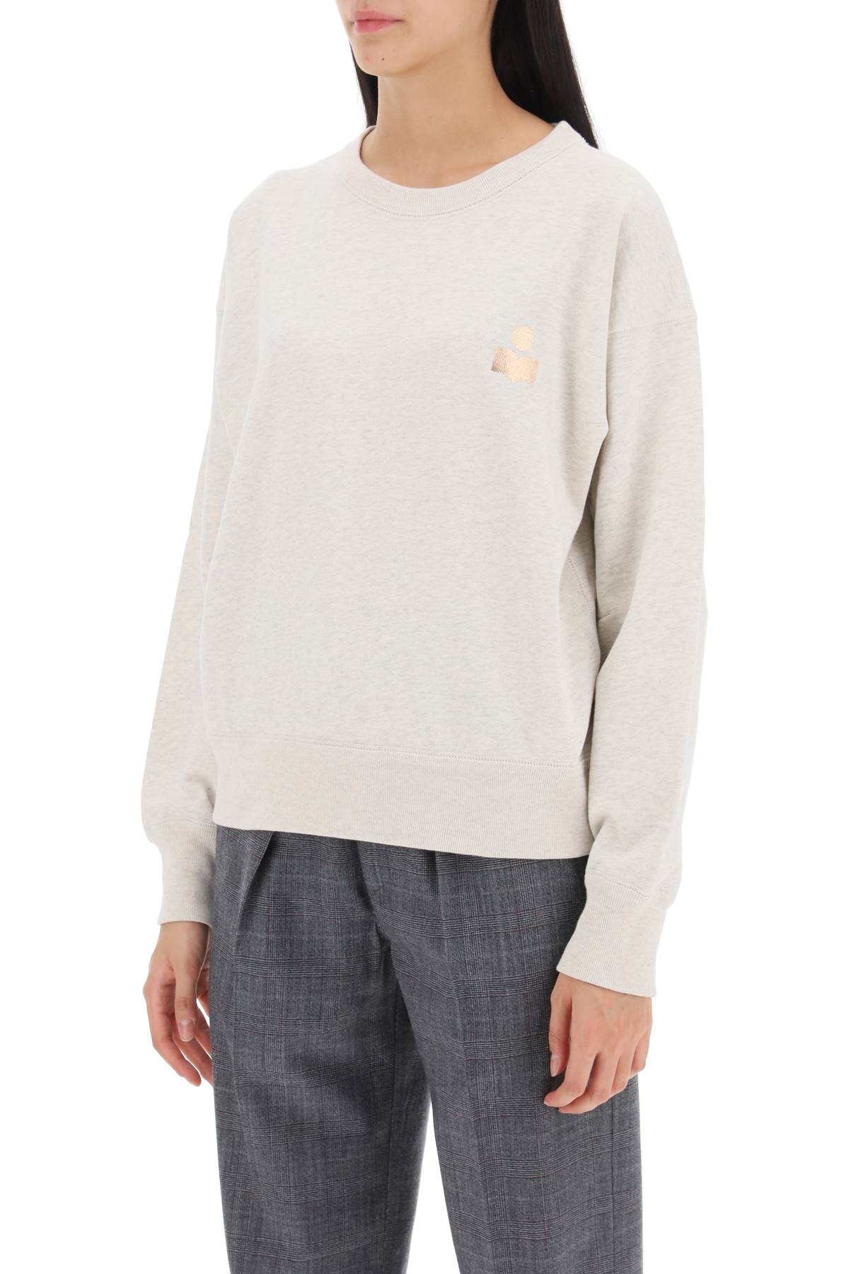 Shop Marant Etoile Mobyla Crew-neck Sweatshirt In Grey