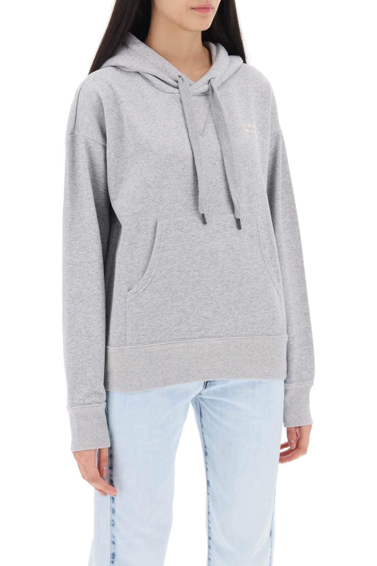 Shop Isabel Marant Sylla Hoodie In Grey