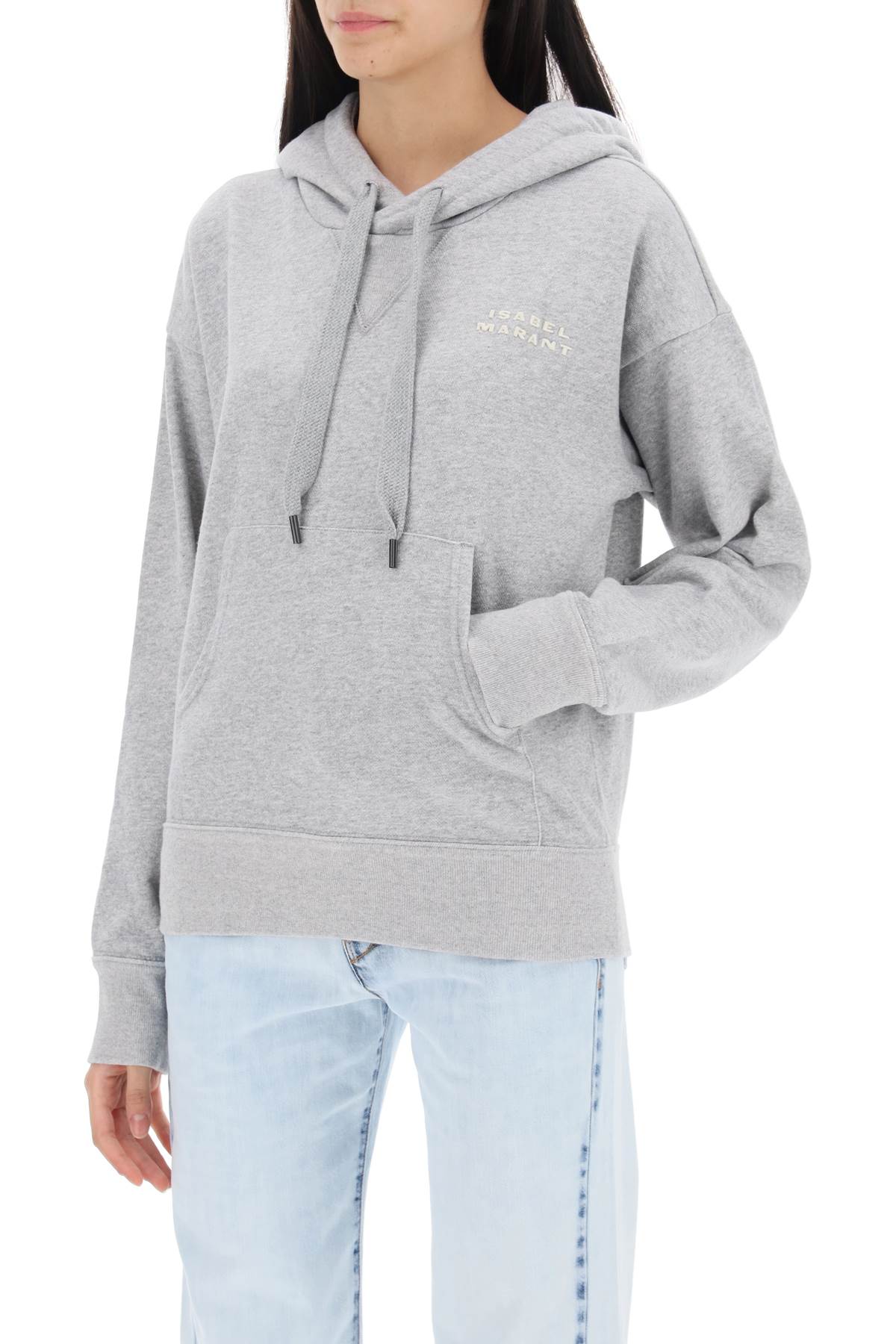 Shop Isabel Marant Sylla Hoodie In Grey