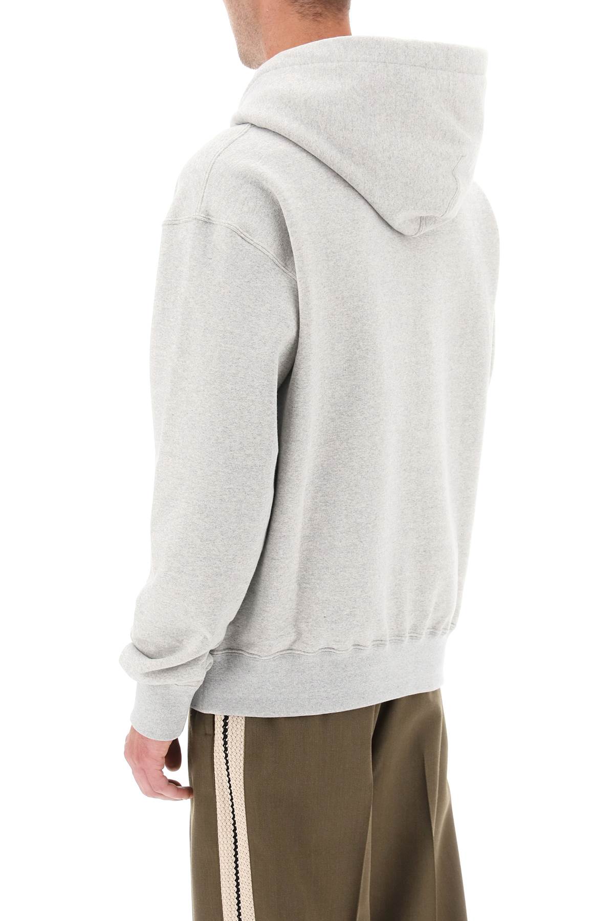 Shop Jil Sander Hoodie With Logo Print In Grey