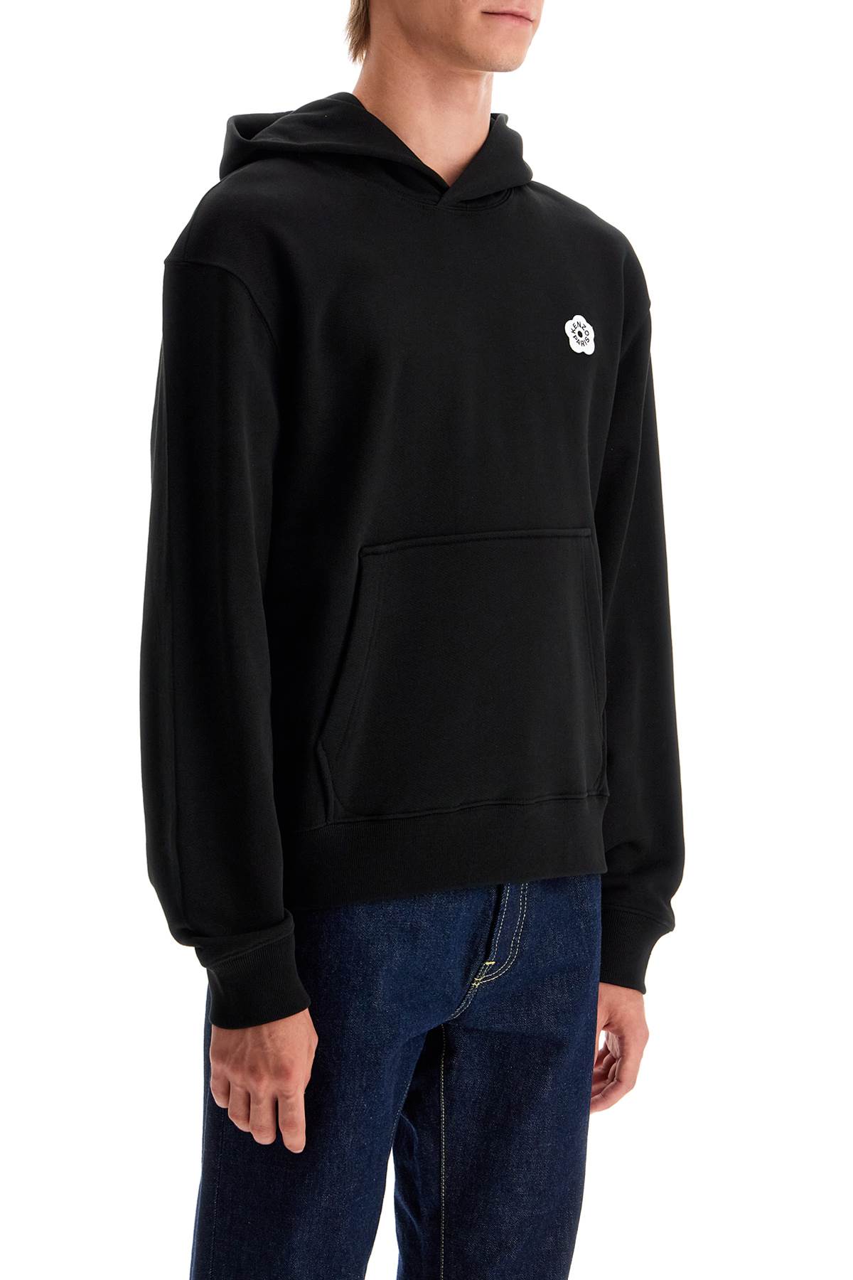 Shop Kenzo Hooded Sweatshirt Boke In Black