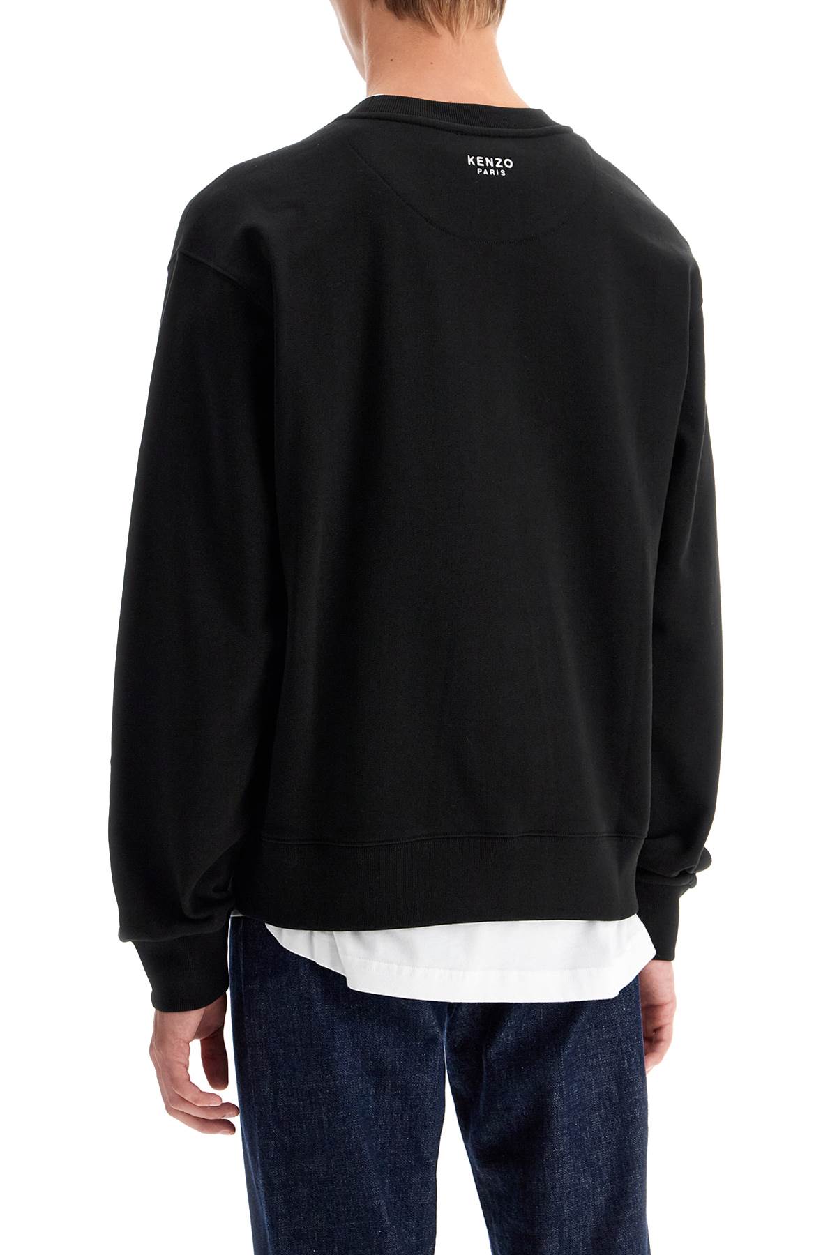 Shop Kenzo "boke Flower Detail Sweatshirt In Black