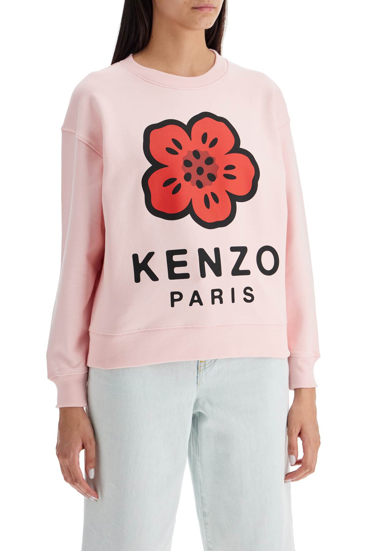 Shop Kenzo Boke Flower Crewneck Sweat In Pink