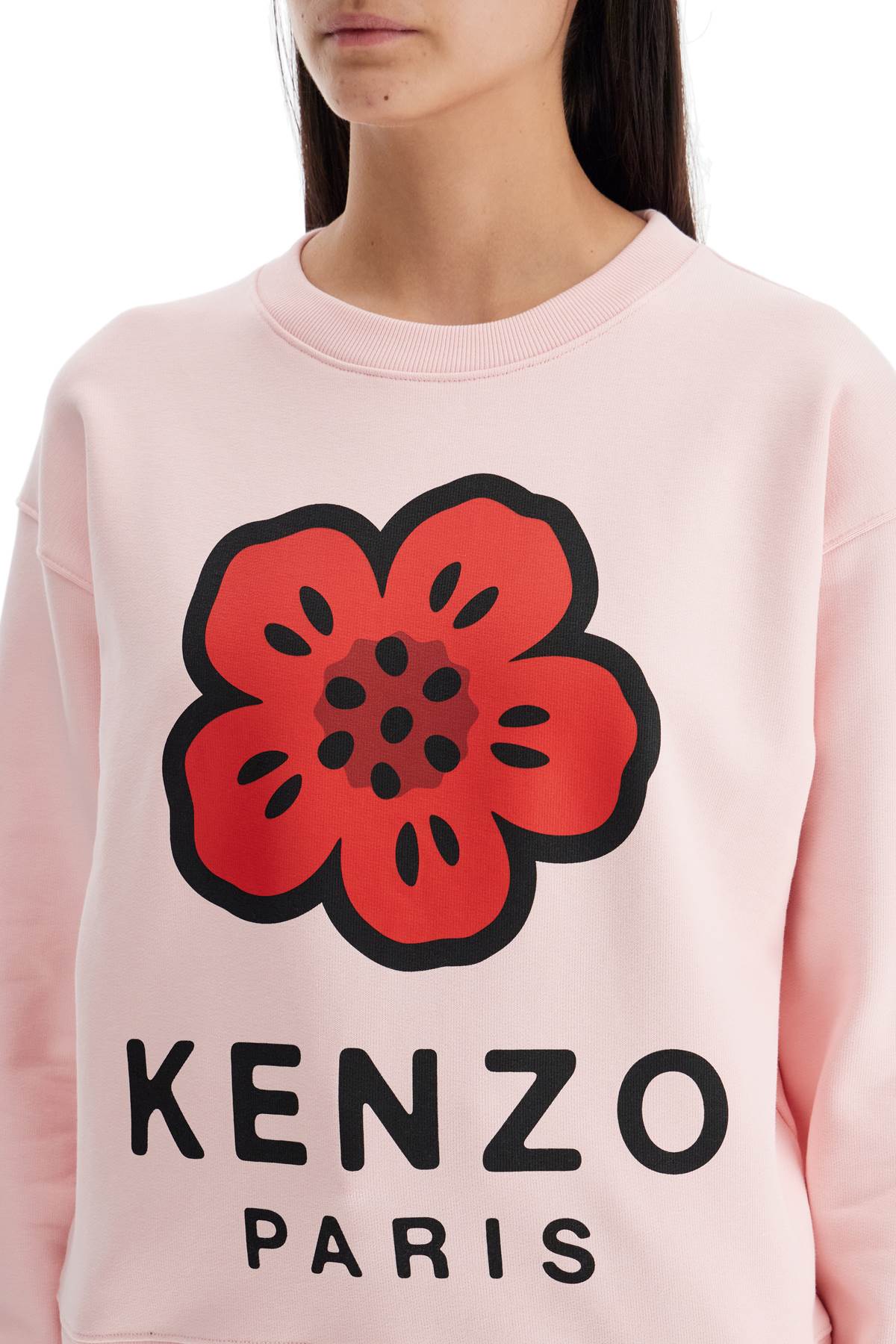 Shop Kenzo Boke Flower Crewneck Sweat In Pink