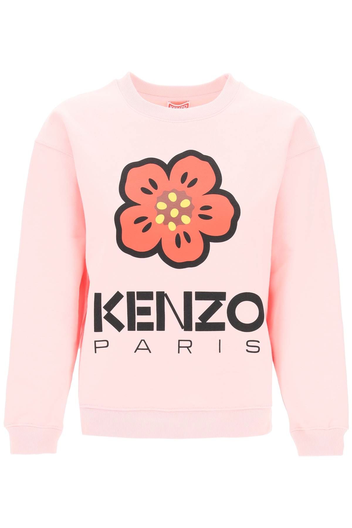 Shop Kenzo Bokè Flower Crew-neck Sweatshirt In Pink