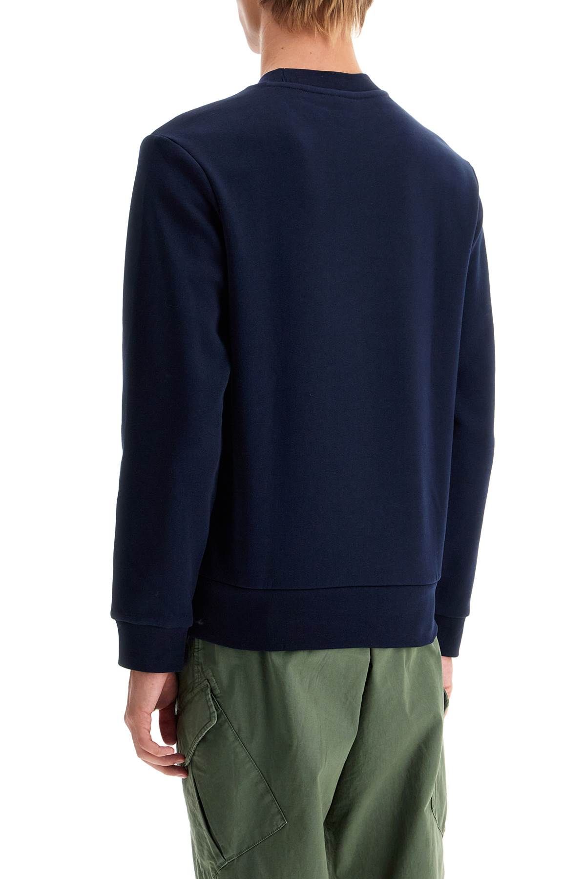 Shop Lacoste Classic Fit Crewneck Sweatshirt In Blue