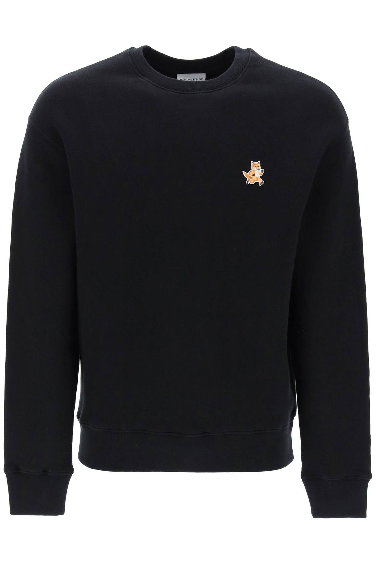 Shop Maison Kitsuné 'speedy Fox Comfort Fit Sweat In Black