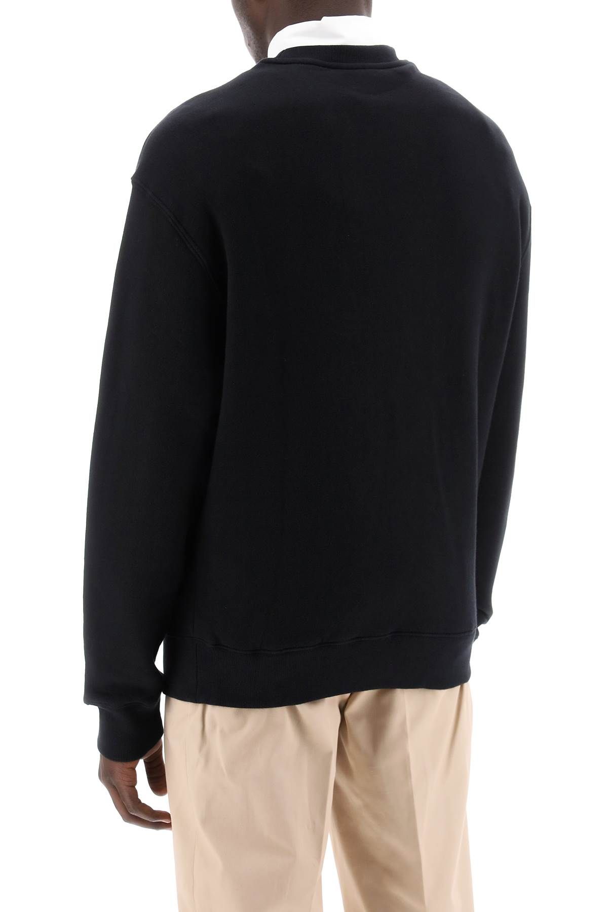 Shop Maison Kitsuné 'speedy Fox Comfort Fit Sweat In Black