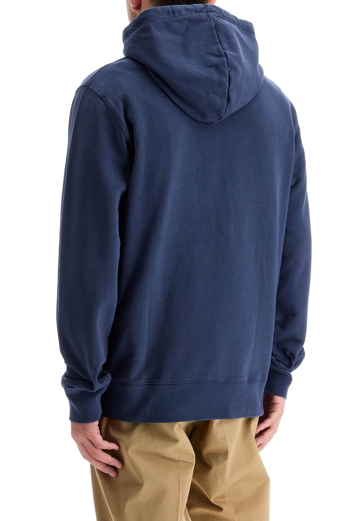 Shop Maison Kitsuné Chillax Fox Hooded Sweatshirt In Blue