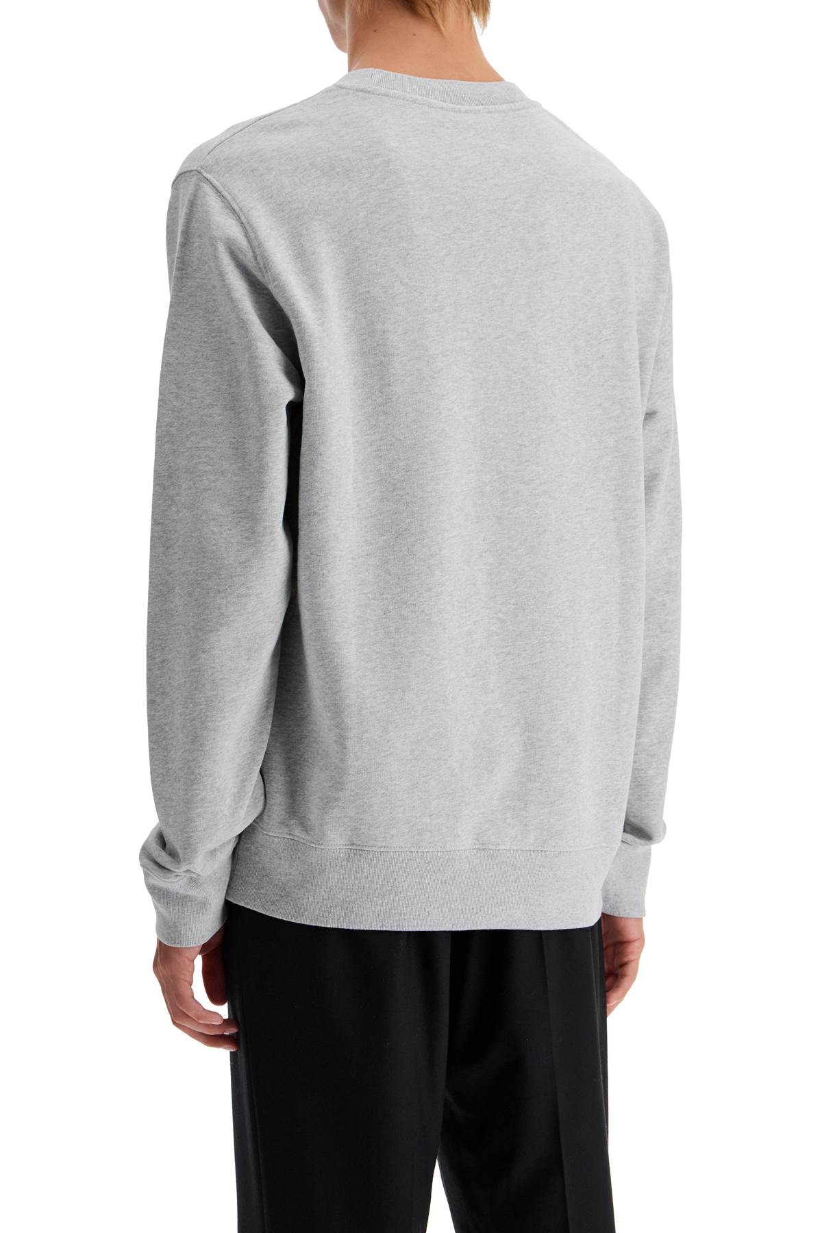 Shop Maison Kitsuné 'fox Head Patch Sweatshirt With In Grey