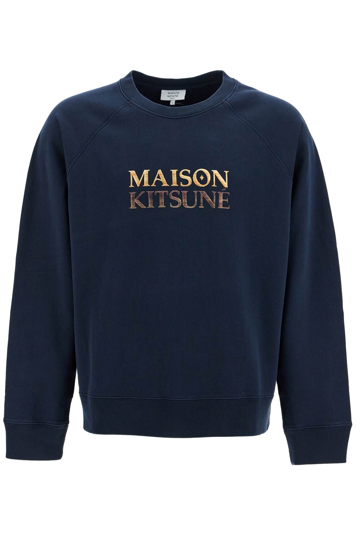 Shop Maison Kitsuné "oversized Sweatshirt With In Blue