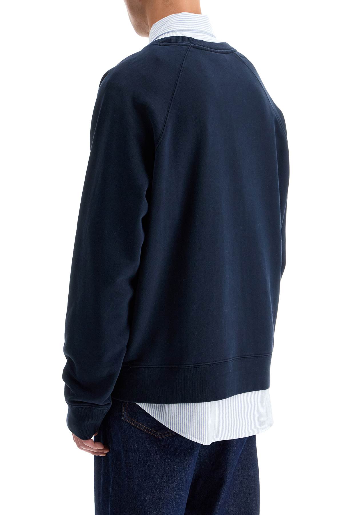 Shop Maison Kitsuné "oversized Sweatshirt With In Blue