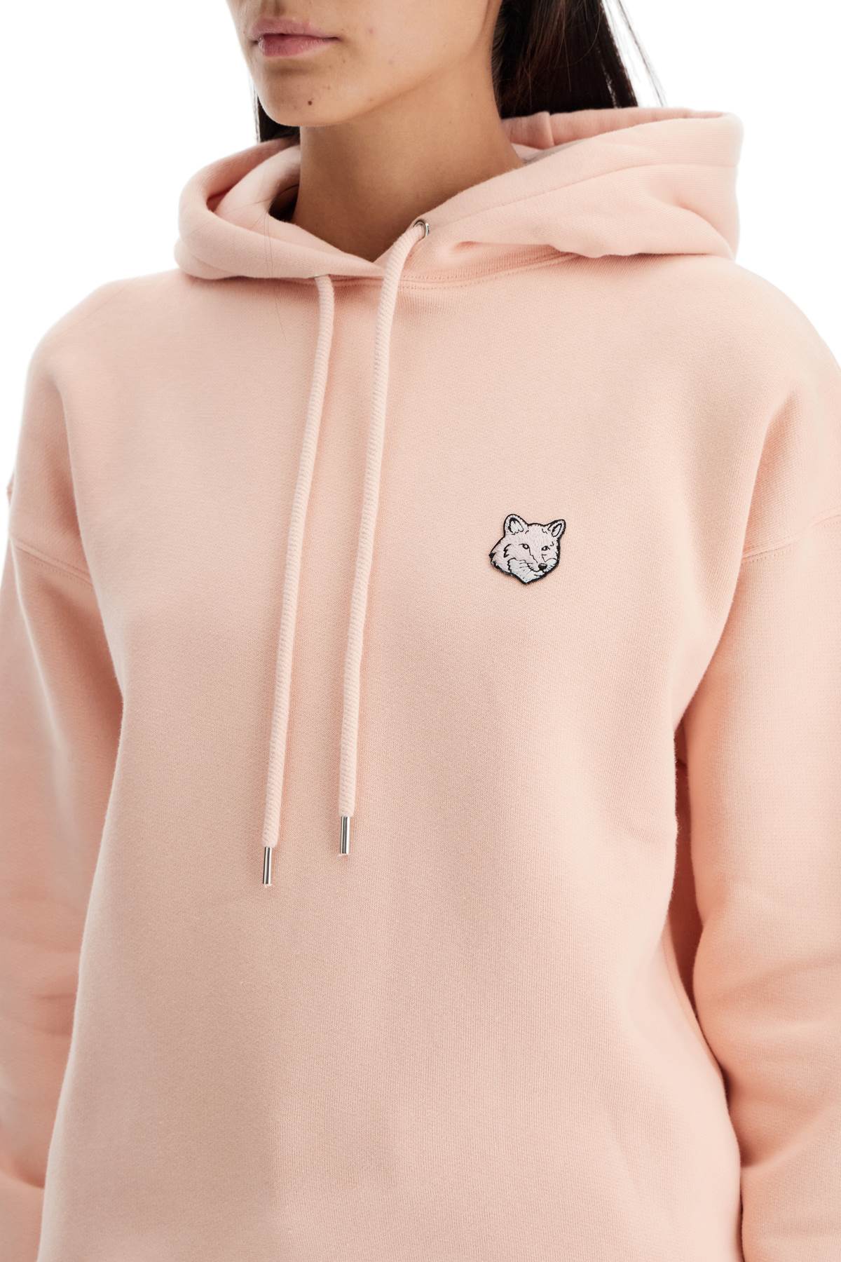 Shop Maison Kitsuné "bold Fox Head Comfort Fit Sweatshirt In Pink