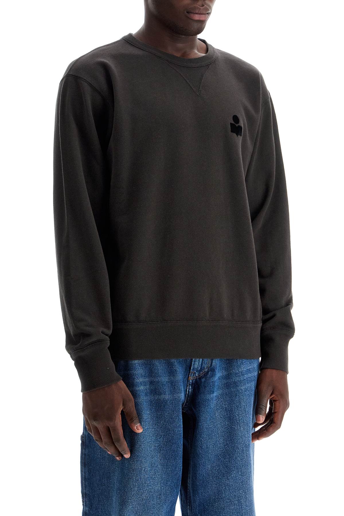 Shop Marant Mike Crew-neck Sweatshirt In Brown