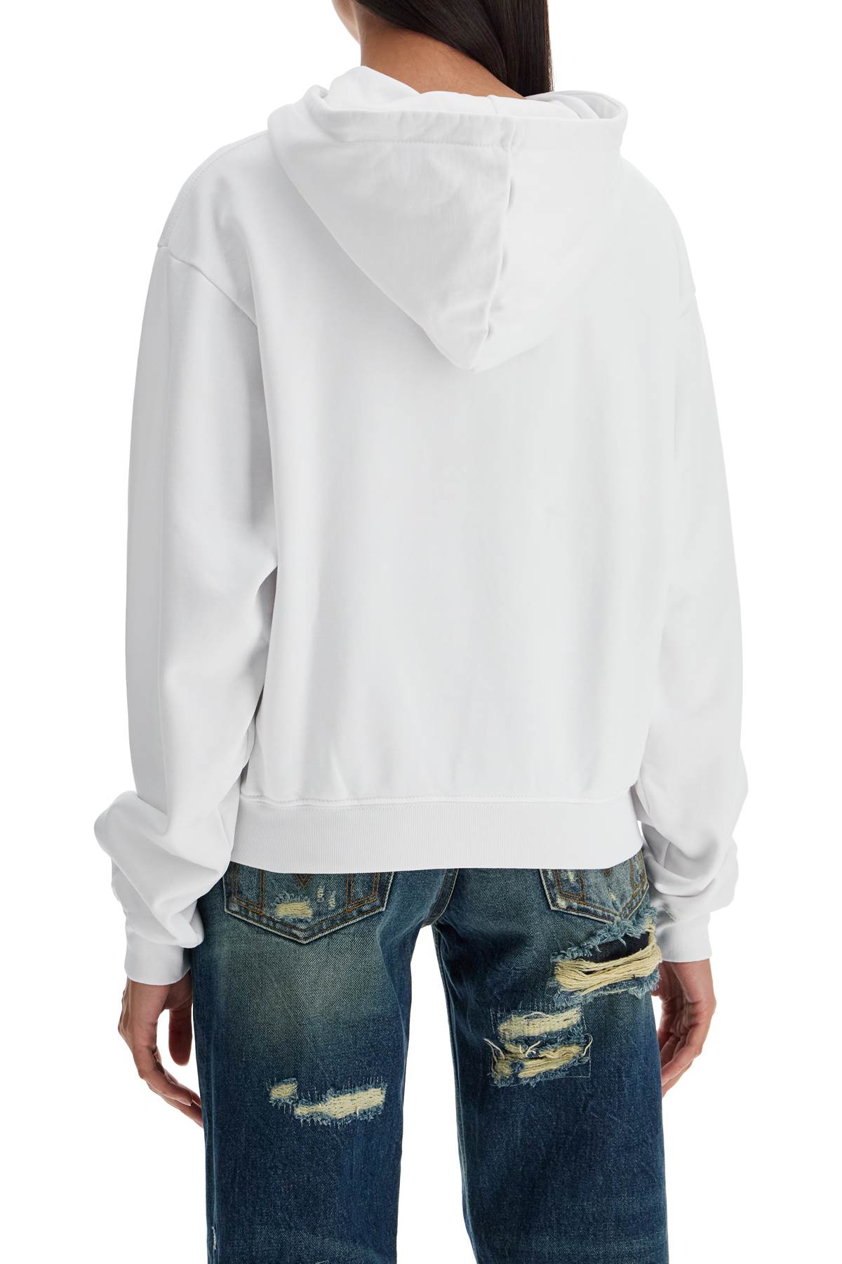 Shop Marc Jacobs Felpa The Hoodie In White