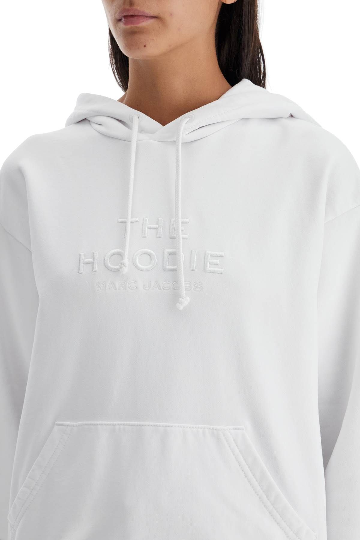 Shop Marc Jacobs Felpa The Hoodie In White