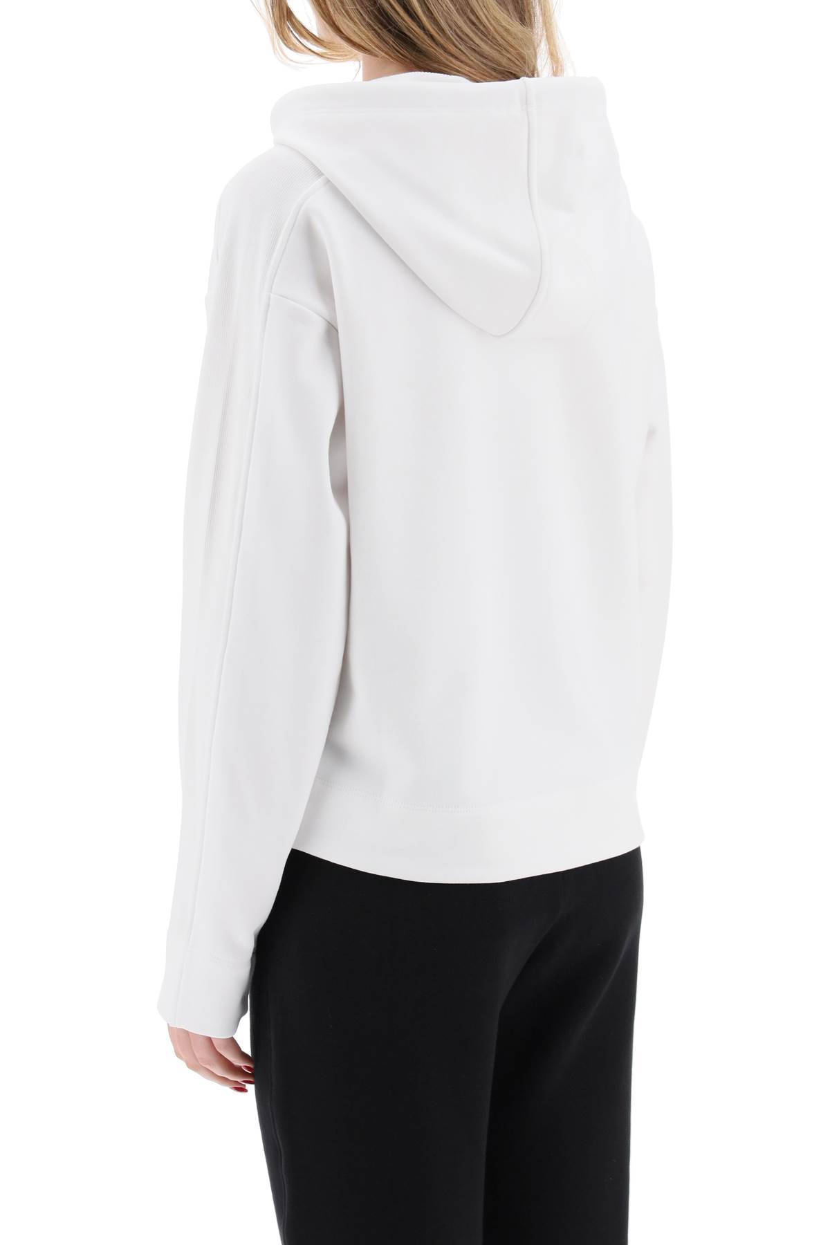 Shop Max Mara "stadium Sweatshirt With Emb In White