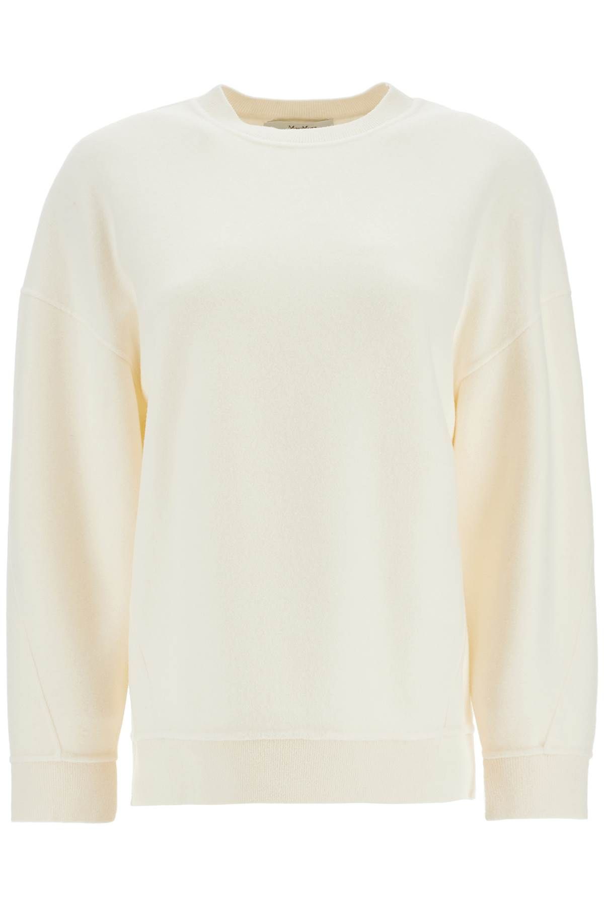 Shop Max Mara 'elvira' Wool And Cashmere Jersey In White