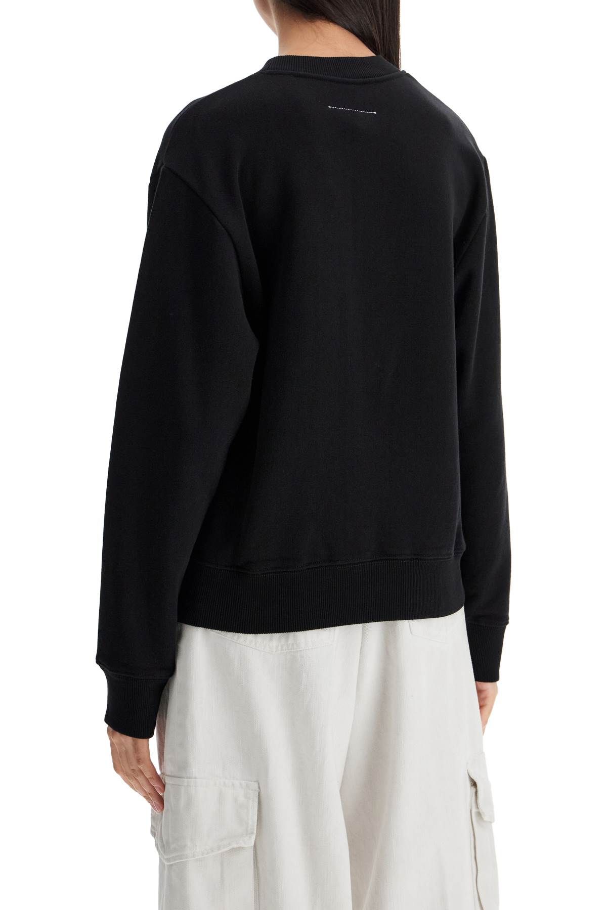 Shop Mm6 Maison Margiela Party Bear Sweatshirt In Black