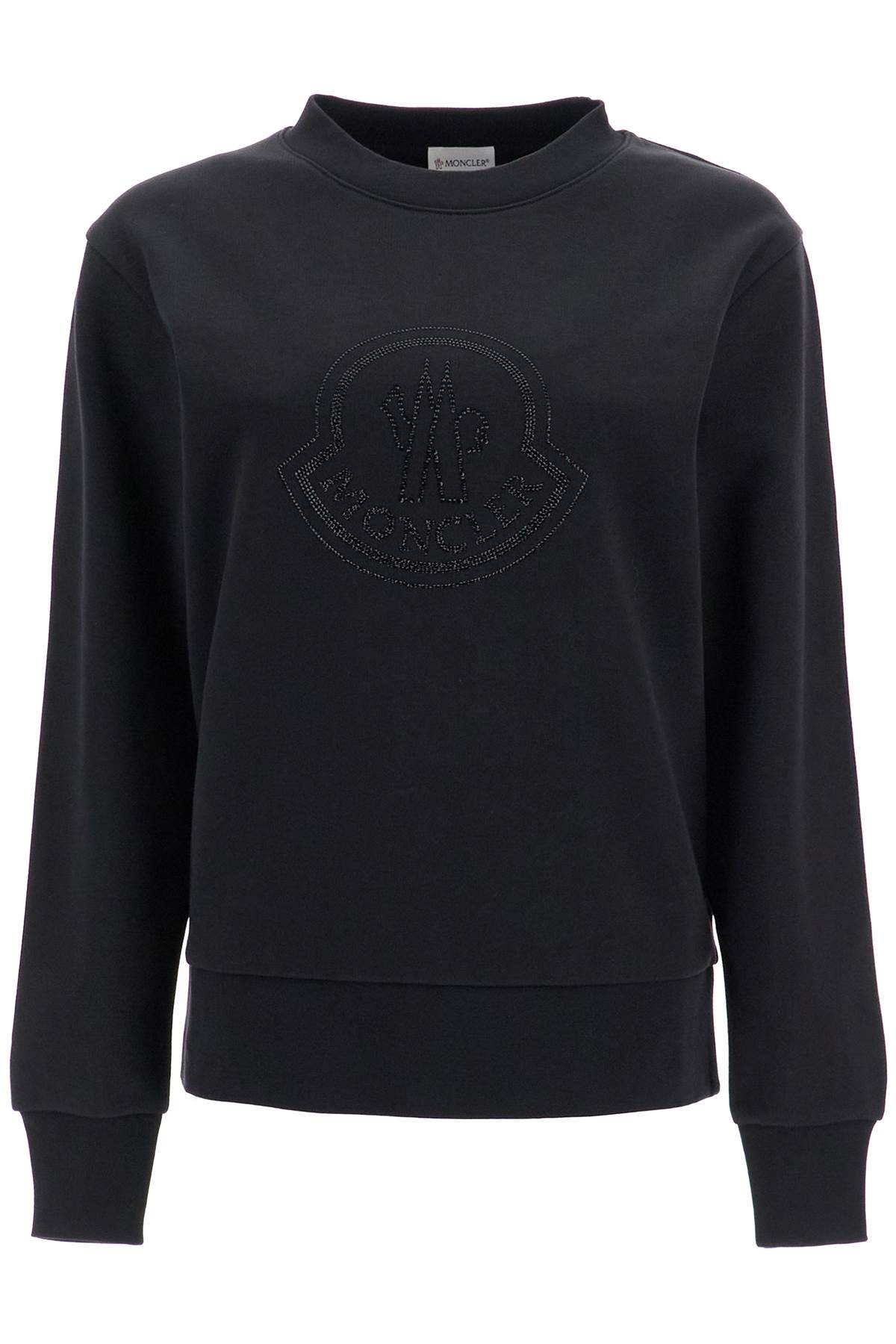 Shop Moncler "sweatshirt With Rhin In Black