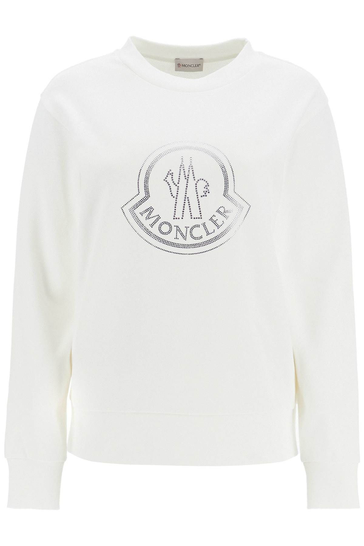 Shop Moncler "sweatshirt With Rhin In White