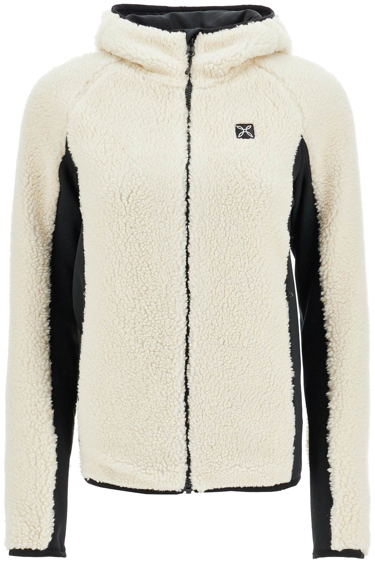 Shop Montura Sherpa Zip-up Sweatshirt In White