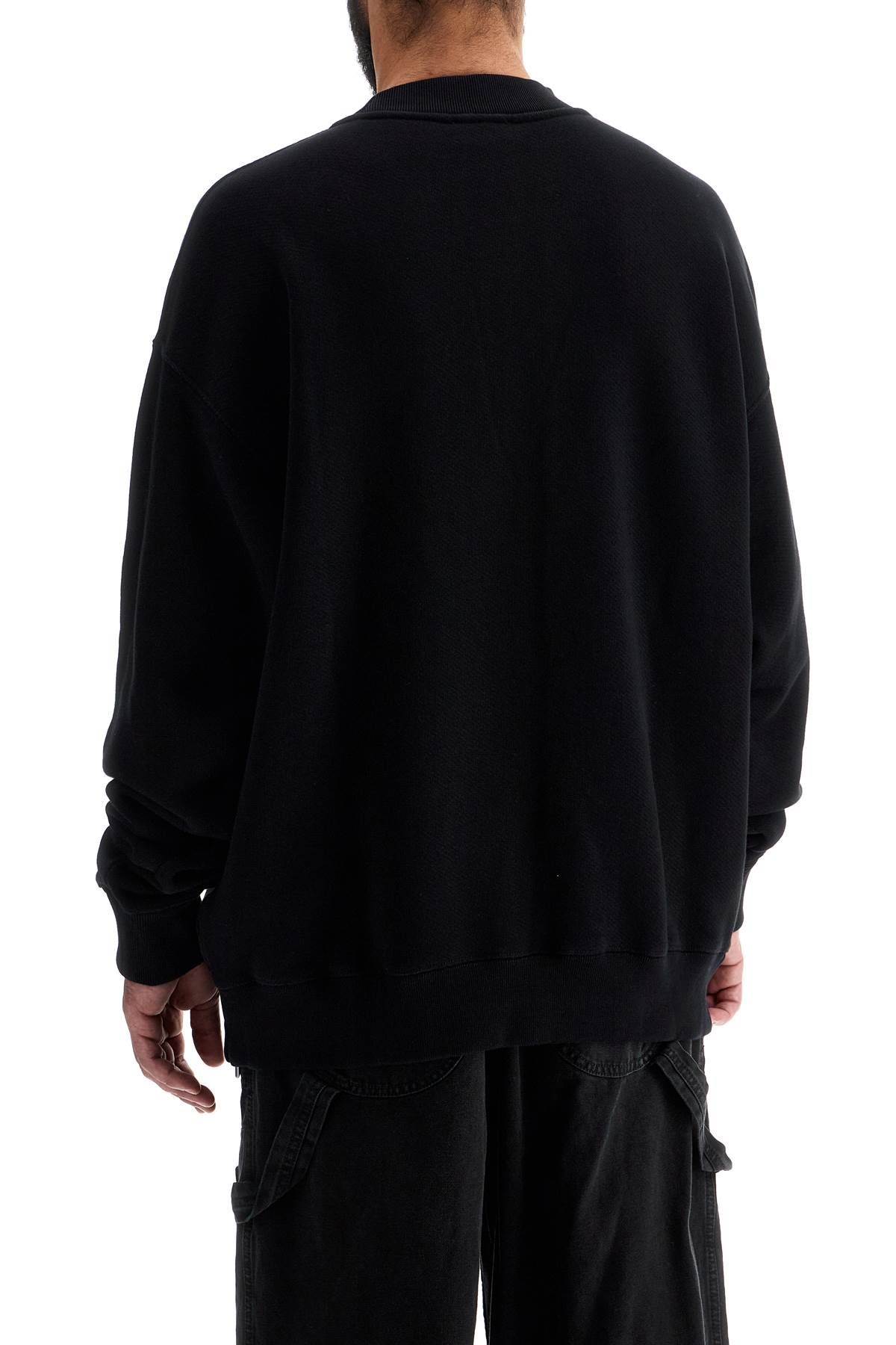 Shop Off-white Oversized Crewneck In Black