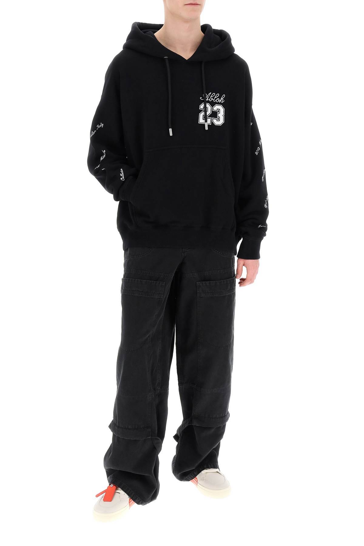 Shop Off-white Skate Hoodie With 23 Logo In Black