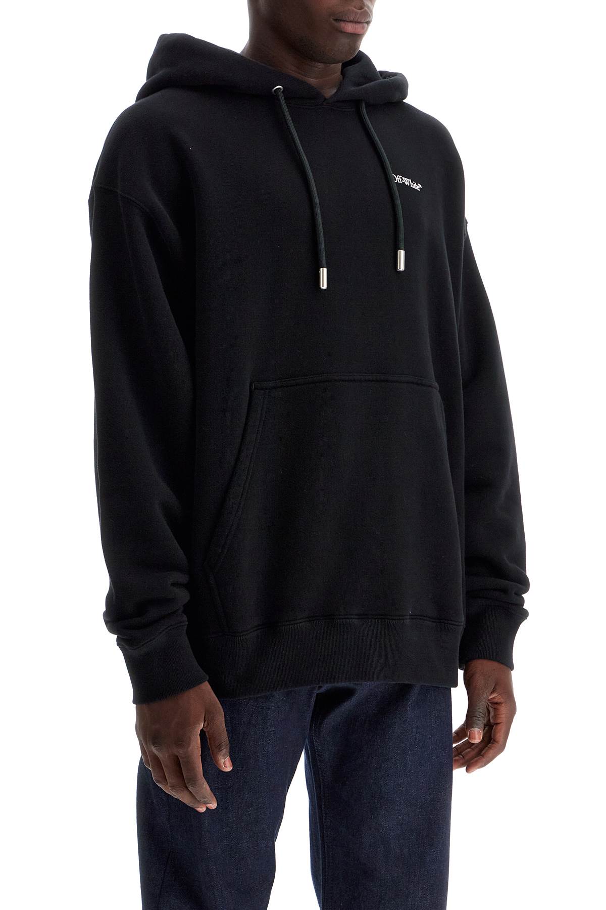 Shop Off-white Windy Arrow Hoodie In Black