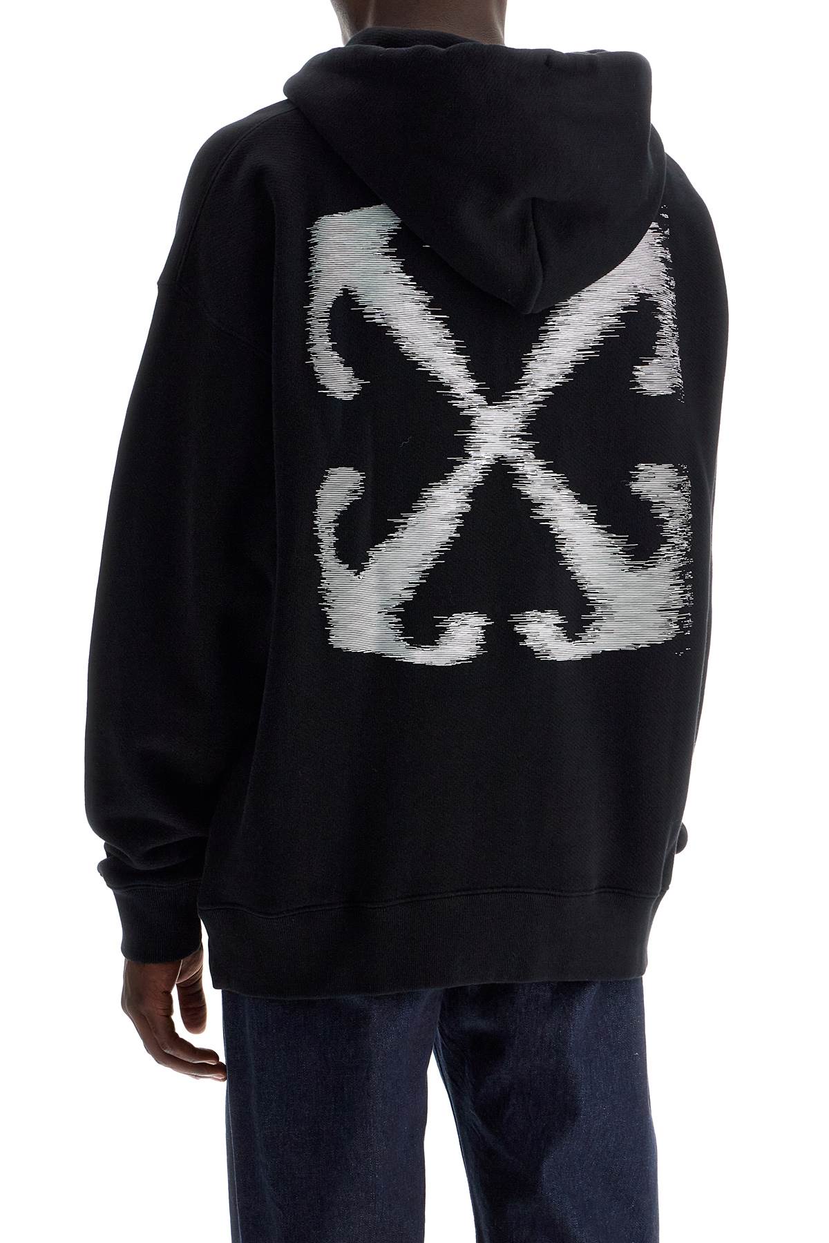 Shop Off-white Windy Arrow Hoodie In Black