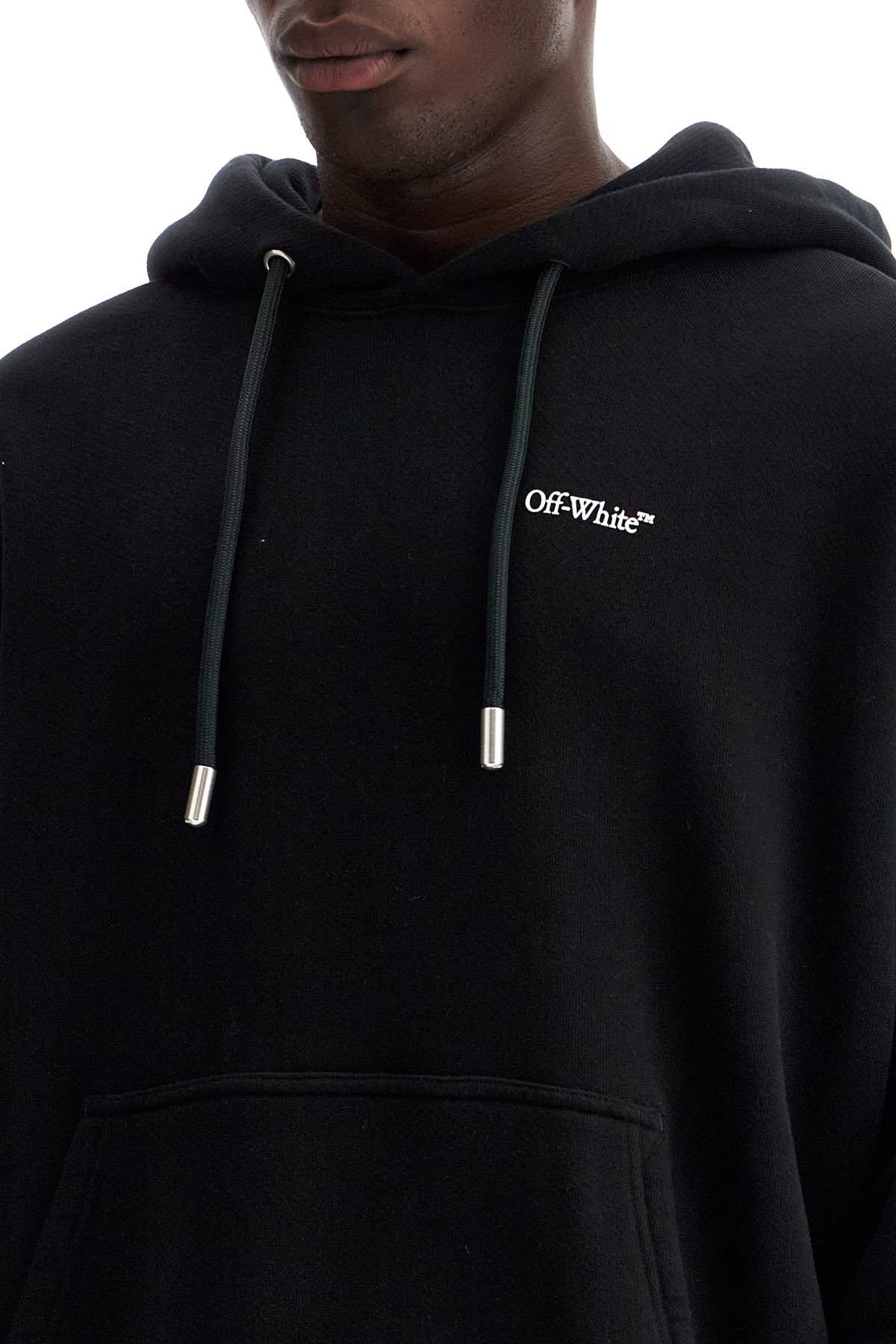 Shop Off-white Windy Arrow Hoodie In Black