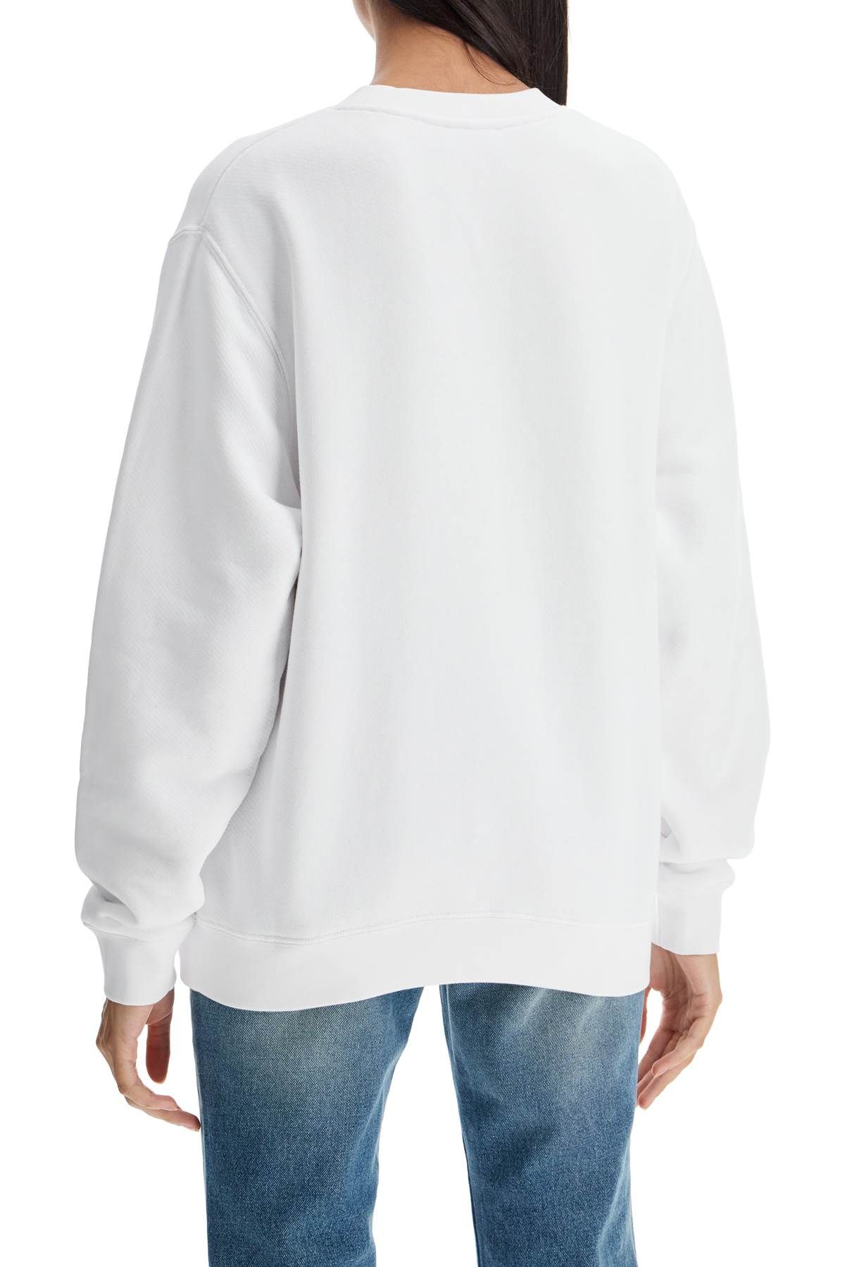 Shop Off-white Crewneck Sweatshirt With In White